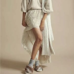 NWOT Free People Can’t Stop The Feeling Shimmer Sparkle Skirt Size M Z83-1